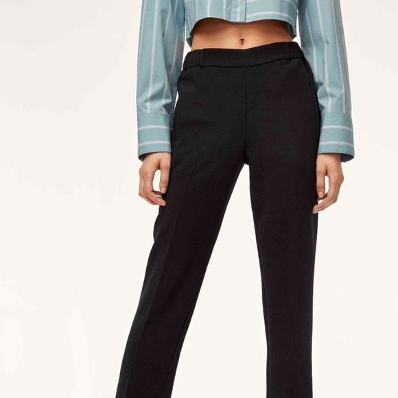 ARITZIA - Wilfred - Darontal Cropped Pant - Black - Picture 2 of 14